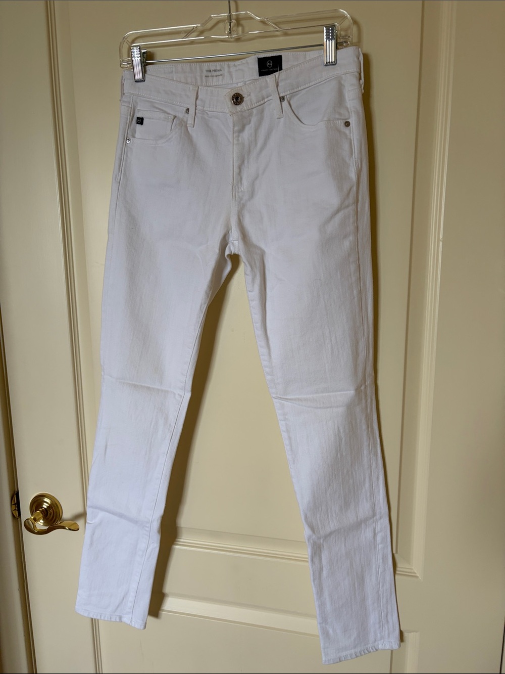AG Adriano Goldschmied White Slim Jeans for women